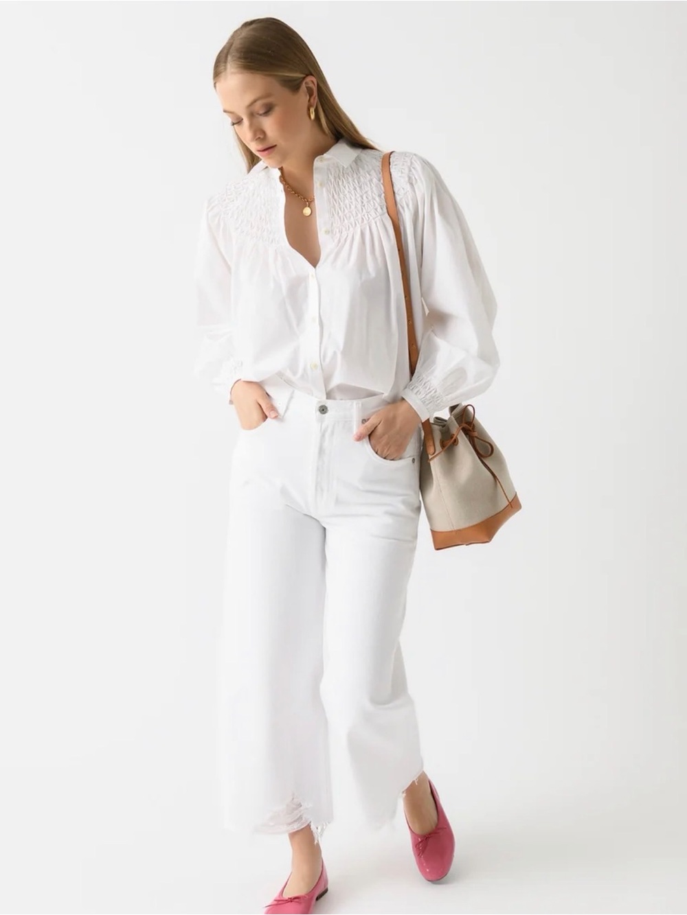 Citizens Of Humanity Women Ayla Raw Hem White Cropped Ankle Jeans Harlow